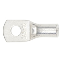 Pipe cable lug with inspection hole