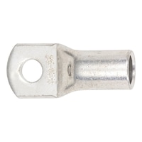 Pipe cable lug with inspection hole