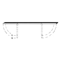 Agrafe, acier cuivré, série R555