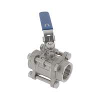 Robinet 3 pièces femelle - femelle à passage intégral