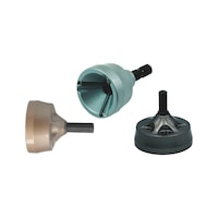 Chamfer and deburring tool set 3 pieces