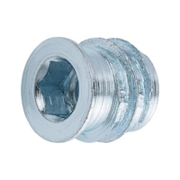 Screw-in sleeve for furniture connectors