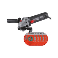 AG EWS 7-125 BASIC ve kesme taşı seti 51 parça