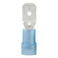 Crimp cable lug, blade connector polyamide insulated