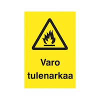 Varoituskilpi tulenarkaa