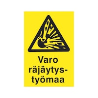 Räjähtäviä aineita (teksti)