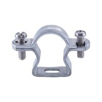 Pipe spacer clip, aluminium