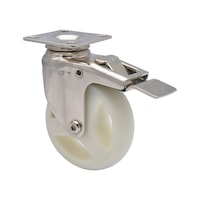 Swivel machinery castor Hard 3S with locking device