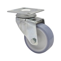 Ultra-soft swivel machinery castor