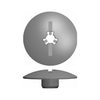 Trim clip for thread stud bolts