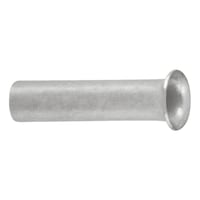 Wire end ferrule without plastic sleeve