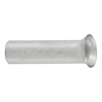 Wire end ferrule without plastic sleeve