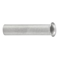Wire end ferrule without plastic sleeve