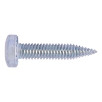 Thin sheet metal screw steel zn raised cs hd R2
