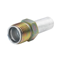 Connection with male thread