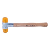 Hammer with plastic head