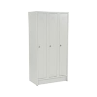 Steel lockers, in row