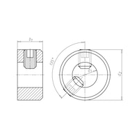 DIN 705 m. DIN 913, phosphated steel, shape A