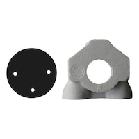 Insulating sleeve for wall bracket