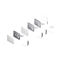 Flap fitting Kinvaro T-Slim For wide wooden fronts