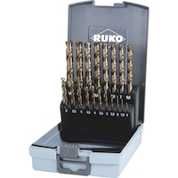 Twist drill HSCo DIN 338 sort 19 pcs 215214 Ruko