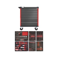 Workshop trolley Basic 8.4 equipped 127 pieces