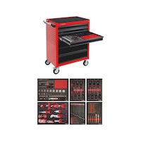 Værkstedsvogn WE systemets plus udstyr 127 dele