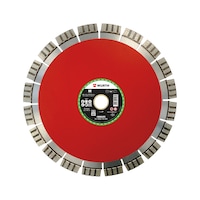 Long-life diamond cutting disc for horticulture and landscaping for stationary saws/bench saws