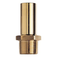 Pipe connector brass thread