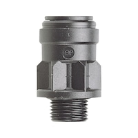 Compressed air piping system Screw connector, plastic, straight