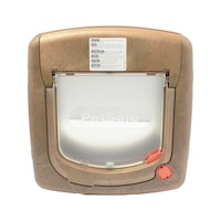Locking cat flap 4-way
