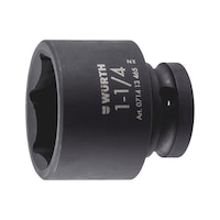 1/2 inch impact socket wrench, inch, hex., short