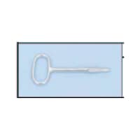Key for tarpaulin fastener