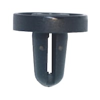 Expanding nut rounded from below