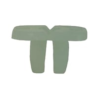 Expanding nut with closed screw-in area for round holes