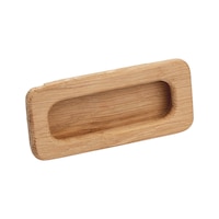 Poignée type coquille ovale