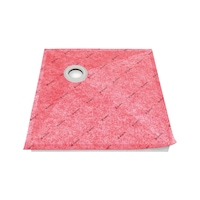 Shower board, point drainage peripheral