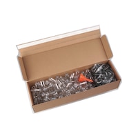 Paint mixing bottles, empty