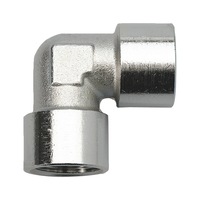 4 Raccords Pneumatiques Coudés 90° 1/8" Vers 6 Mm - Laiton, Push In - Pour Systèmes Air Comprimé