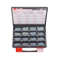 ORSY® tapping screws pan head, assortment of 100