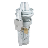 Tykoflex 3"-4" lukitusosa + lukko + ketju