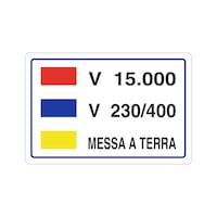 Cartello per cabina elettrica