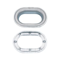 Oval eyelet