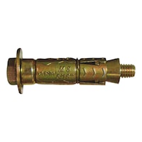 Anclaje ZAMAK bicromatado tornillo hex.