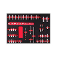 3/8 inch socket wrench assortment, 57 pieces