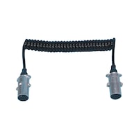 7-kolíkový špirálový kábel, 24 V