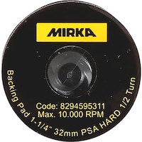 Adhesive backing pad, self-adhesive Mirka 8294595311 hard adhesive backing pad, without holes