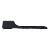 Body saw blade with flat adapter