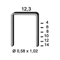 Agrafe, acier zingué, série AD