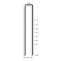 Agrafe, acier zingué recouvert de résine, série L